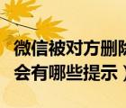 微信被对方删除会显示什么（微信被对方删除会有哪些提示）