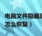 电脑文件隐藏后怎么找回来（电脑文件隐藏后怎么恢复）