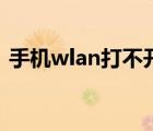 手机wlan打不开怎么办（手机wlan怎么用）