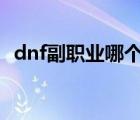 dnf副职业哪个最赚钱2022（dnf 副职业）