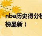 nba历史得分榜最新排名前十（nba历史得分榜最新）