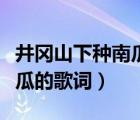 井冈山下种南瓜的歌词是什么（井冈山下种南瓜的歌词）