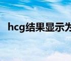 hcg结果显示为阴性（HCG阴性什么意思）