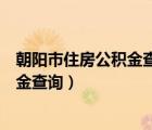 朝阳市住房公积金查询个人账户查询入口（朝阳市住房公积金查询）