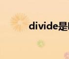 divide是哪个键（divide into）