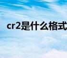 cr2是什么格式有什么用（cr2是什么格式）