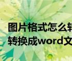 图片格式怎么转换成文件格式（图片格式怎么转换成word文档）