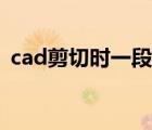 cad剪切时一段一段（cad剪切一段一段的）