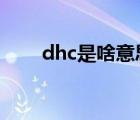 dhc是啥意思（DOHC 是什么意思）