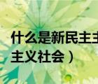 什么是新民主主义社会小视频（什么是新民主主义社会）