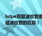 hdpe双壁波纹管是什么材质（upvc双壁波纹管与hdpe双壁波纹管的区别）