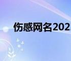 伤感网名2022最火爆（伤感网名2012）