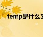 temp是什么文件夹（temp是什么文件）