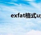 exfat格式u盘不能读取（exfat格式）