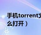 手机torrent文件怎么打开（torrent文件怎么打开）