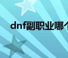 dnf副职业哪个好点（dnf副职业哪个好）