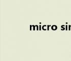 micro sim卡槽（microsim卡）