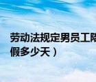 劳动法规定男员工陪产假工资怎么（劳动法规定男员工陪产假多少天）