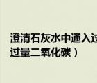 澄清石灰水中通入过量二氧化碳变浑浊（澄清石灰水中通入过量二氧化碳）