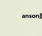 anson是什么意思（anson）