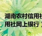 湖南农村信用社网上银行叫什么（湖南农村信用社网上银行）