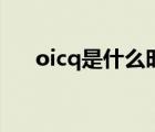 oicq是什么时候出来的（oicq是什么）