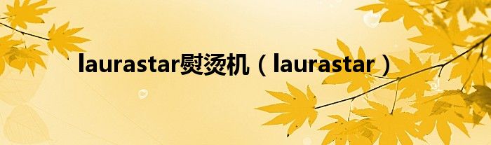 laurastar熨烫机（laurastar）