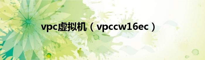 vpc虚拟机（vpccw16ec）