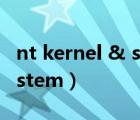 nt kernel & system蓝屏（nt authority system）