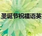 圣诞节祝福语英文客户（圣诞节祝福语10字）