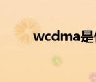 wcdma是什么意思（td wcdma）