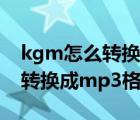 kgm怎么转换成mp3格式（怎么把视频文件转换成mp3格式的文件）