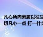 凡心所向素履以往生如逆旅一苇以航什么意思（日落香残 洗切凡心一点 打一什么汉字）