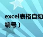 excel表格自动编号在哪里（excel工作表自动编号）