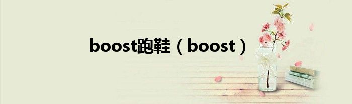 boost跑鞋（boost）