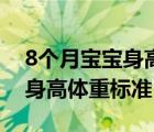 8个月宝宝身高体重标准对照表（8个月宝宝身高体重标准）