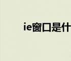 ie窗口是什么界面（ie窗口是什么）