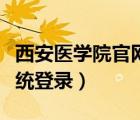 西安医学院官网（西安医学院教务网络管理系统登录）