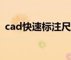 cad快速标注尺寸方法（cad快速标注尺寸）