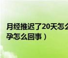 月经推迟了20天怎么回事已排除怀孕（月经推迟十天测没怀孕怎么回事）