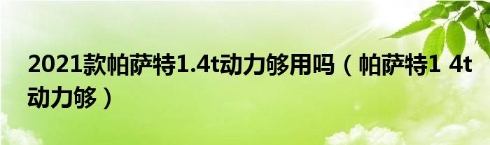 2021款帕萨特1.4t动力够用吗（帕萨特1 4t动力够）