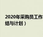 2020年采购员工作总结和2021年工作计划（采购员工作总结与计划）