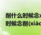 削什么时候念xue（什么时候念削(xuē) 什么时候念削(xiāo)）