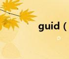 guid（说一说guid的简介）