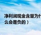 净利润现金含量为什么会是负的数字（净利润现金含量为什么会是负的）