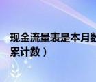 现金流量表是本月数还是累计数（现金流量表是当月数还是累计数）