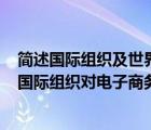 简述国际组织及世界各著名公司对电子商务是如何定义的（国际组织对电子商务的定义）