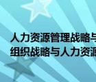 人力资源管理战略与组织战略之间没有任何关系（如何理解组织战略与人力资源管理的关系）