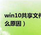 win10共享文件打不开（共享文件打不开是什么原因）