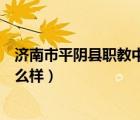 济南市平阴县职教中心怎么样啊（济南市平阴县职教中心怎么样）